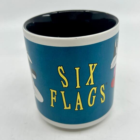 Vintage Pepe Le Pew & Penelope Six Flags Coffee Mug From 1994 Rare. - Picture 2 of 5